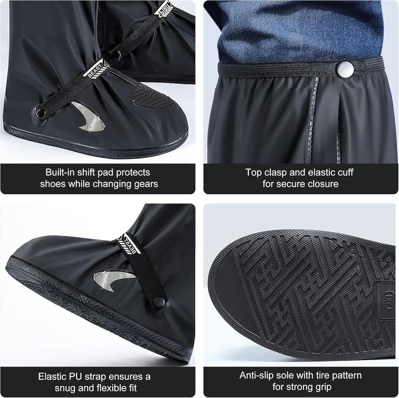 CEMILA Waterproof Shoe Covers Rain Shoe Cover with Reflector for Men and Women - Image 5